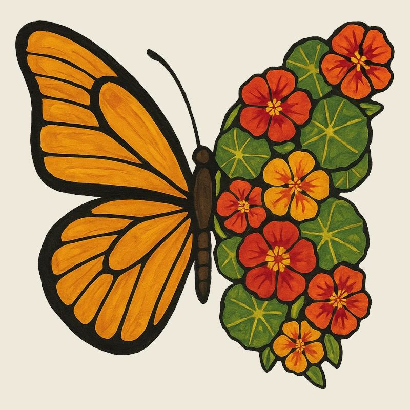 Fendre de la floraison des papillons