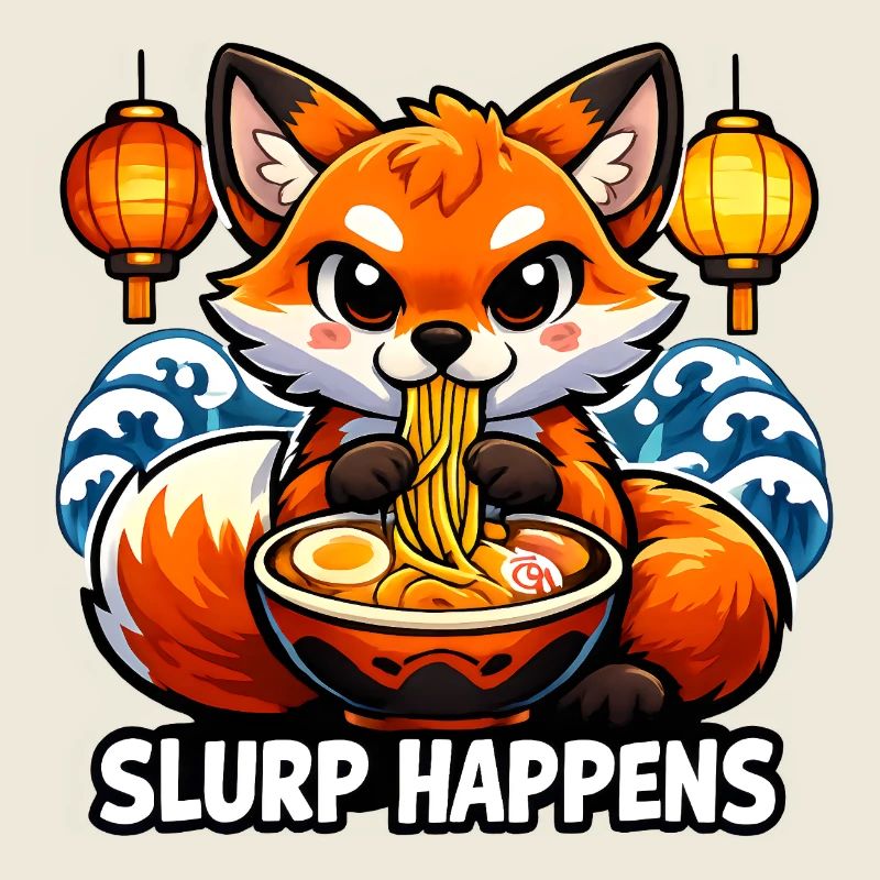 Le slurp de renard de ramen arrive