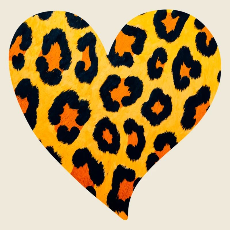 Leopard Herz Muster