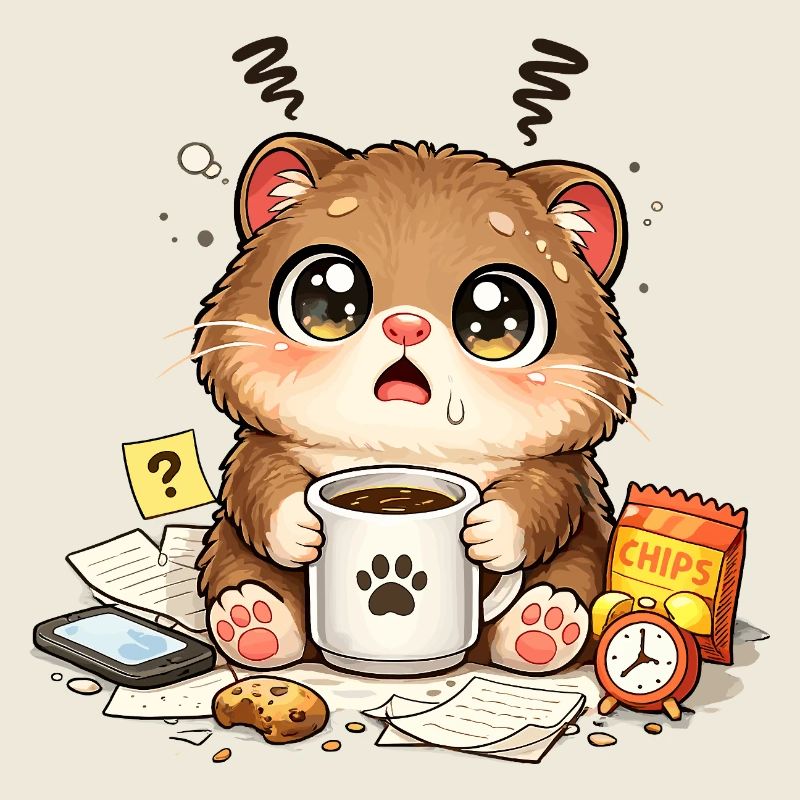Kaffee-Kätzchen Chaos