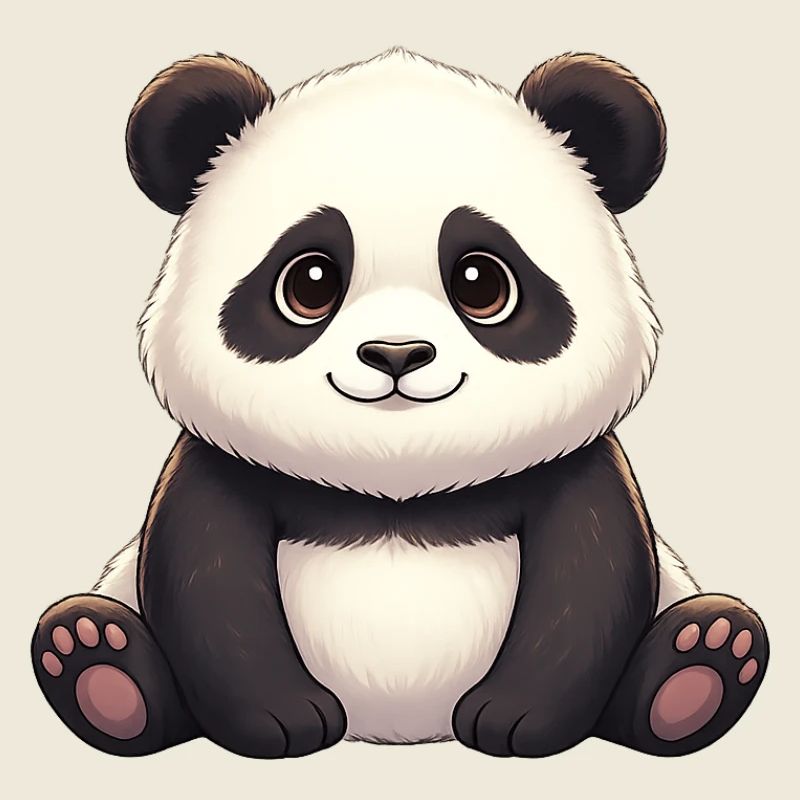 Peluche Souriante Panda