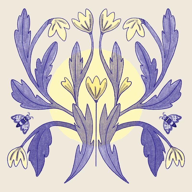 Blumenornament Sonnenschein