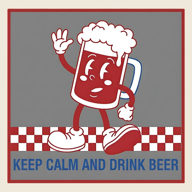 Caricature de la bière Keep Calm