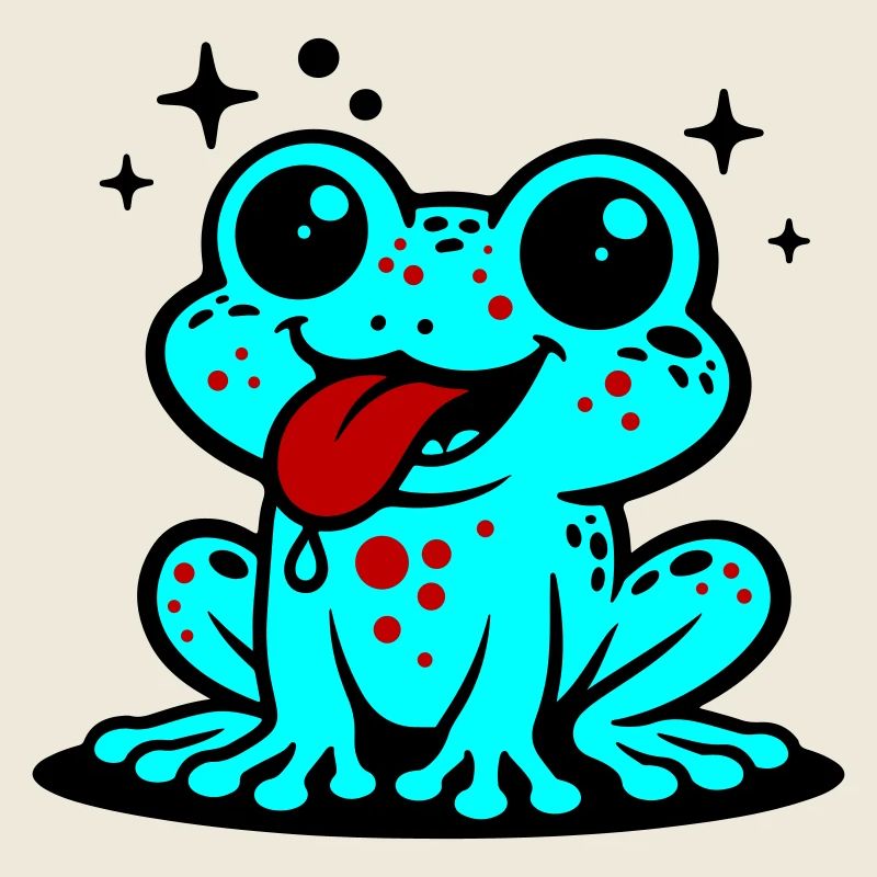 Kröte Comic Frosch