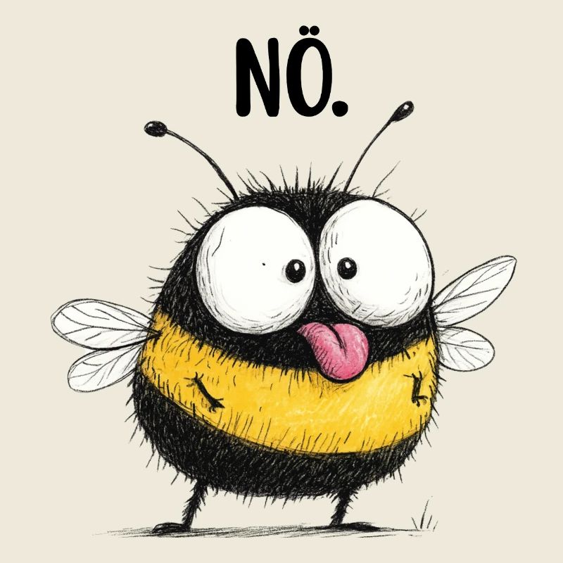 Naughty Bee Nope Statement Shirt Mug Throw Pillow