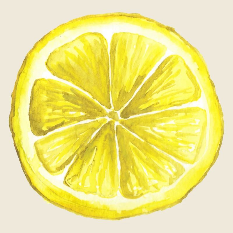 Motif aquarelle citron