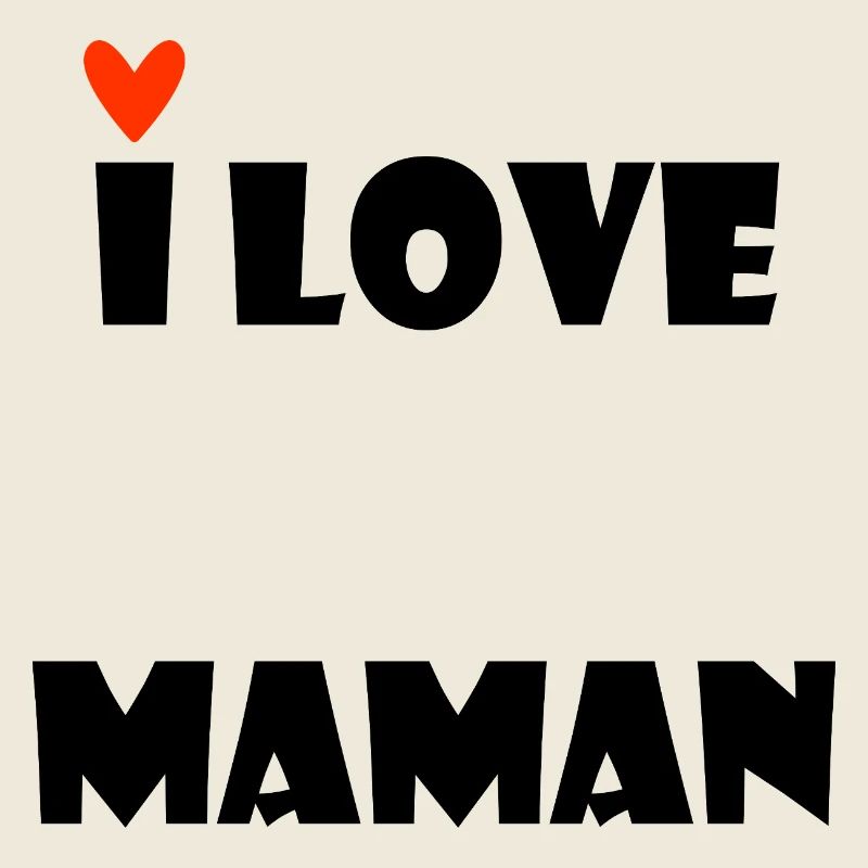 ICH LIEBE MAMA. SUPER-MAMA. MUTTERTAG. HERZ.