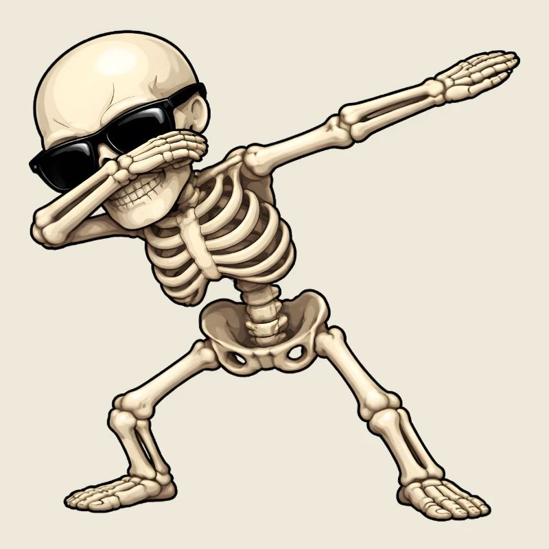 Dabbing Skelett