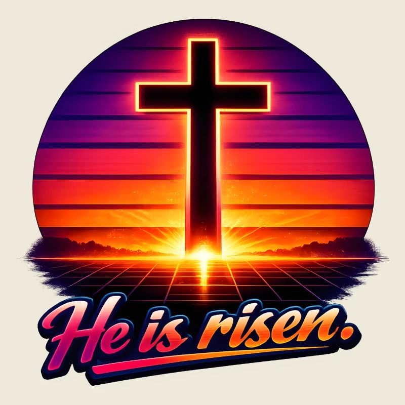 he is risen retro
