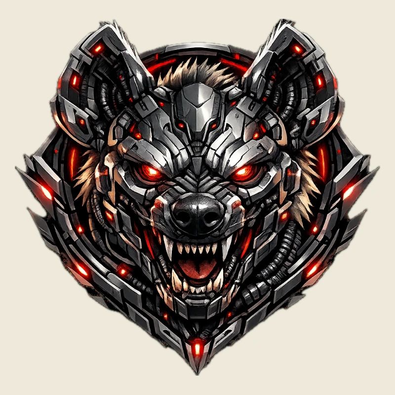 Cyberhyaena Metallmaske