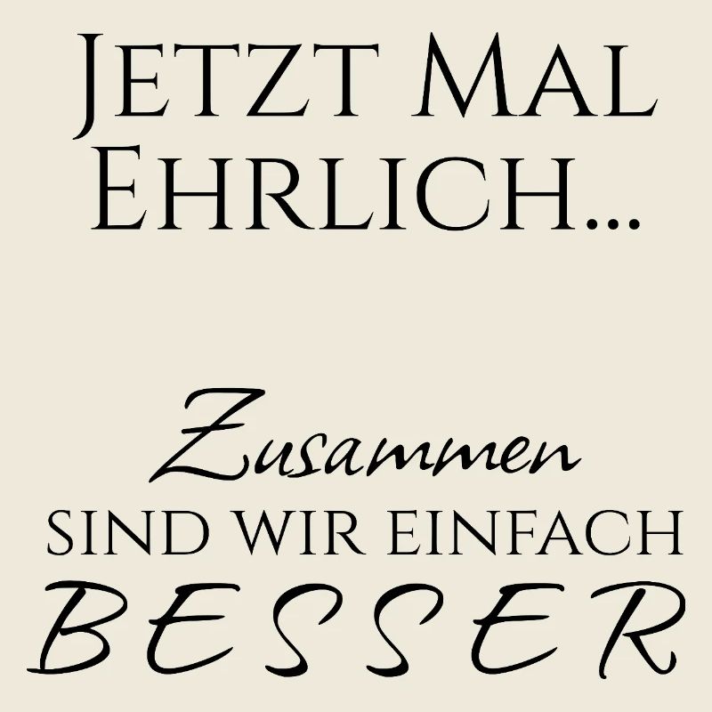 Zusammen sind wir besser - Pärchen / Team -schwarz