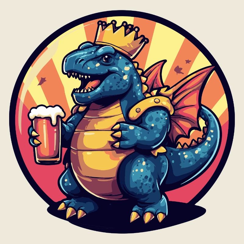 Bière Dinosaure Stegosaurus Drôle