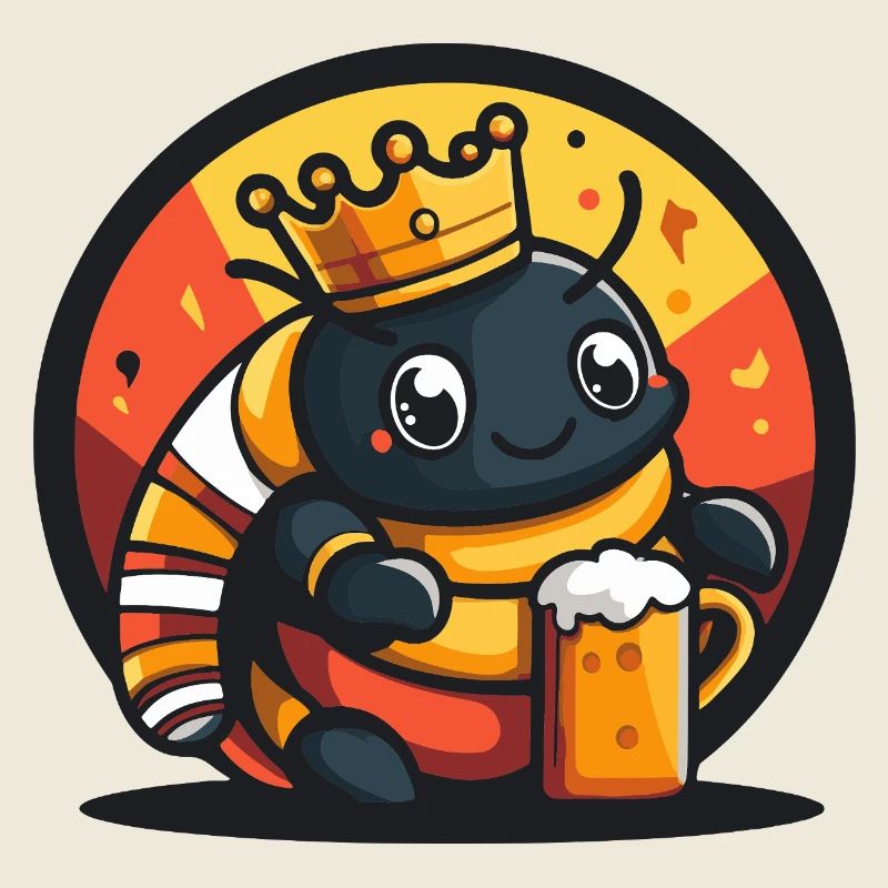 Wurm Bier Lustig