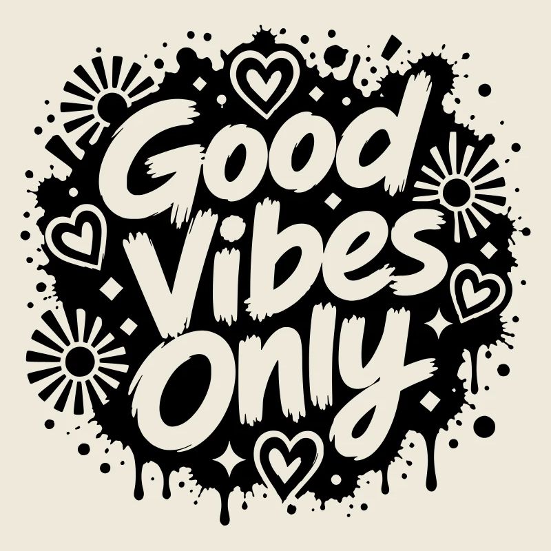 Good Vibe Only Graffiti Motiv