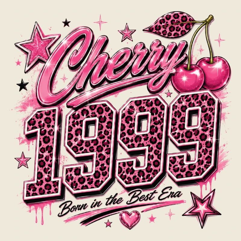 Cerise Rose Léopard des années 1950