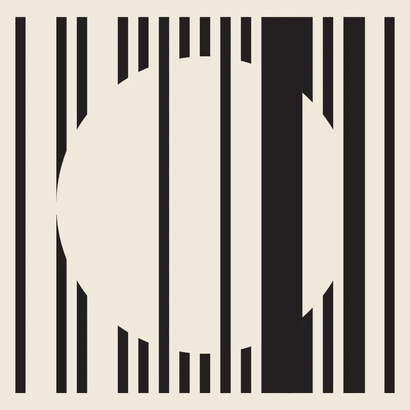 Barred Circle Minimalismus