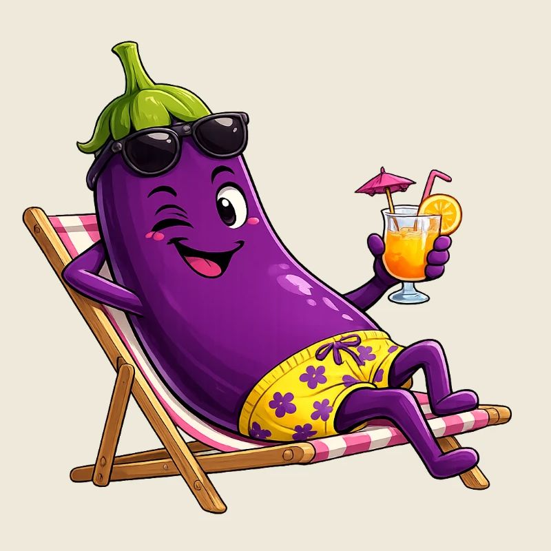 Aubergine en Vacances Soleil
