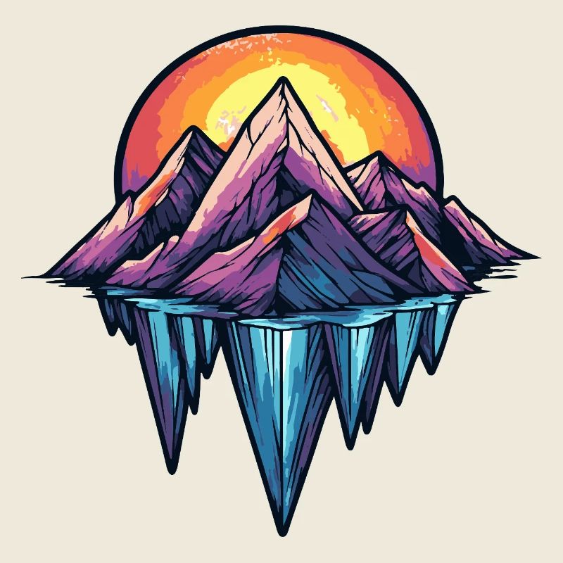 Eisberge Symbol Berge