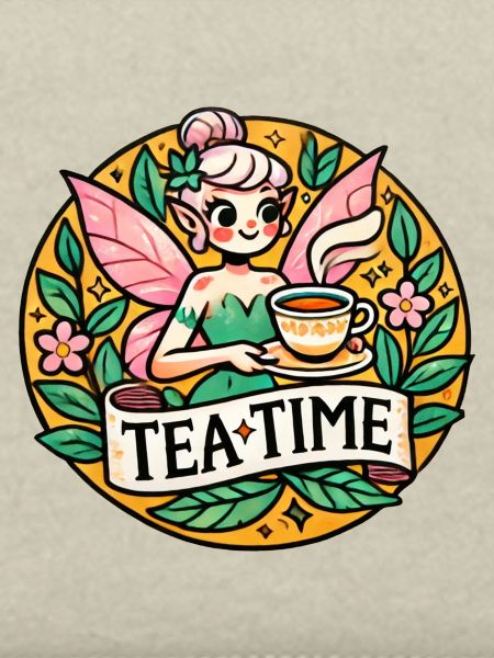 Feen-Tee-Zeit-Illustration