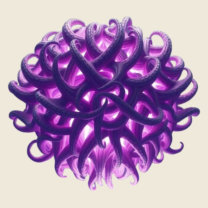lila Tentakel-Kugel