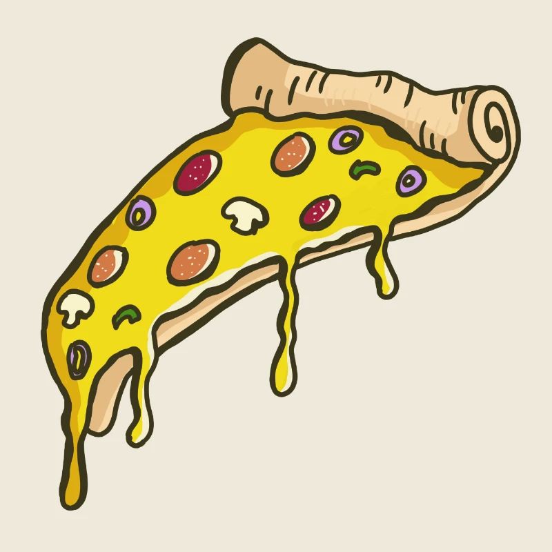Leckeres Pizzastück - Pizza - Cheese - lecker