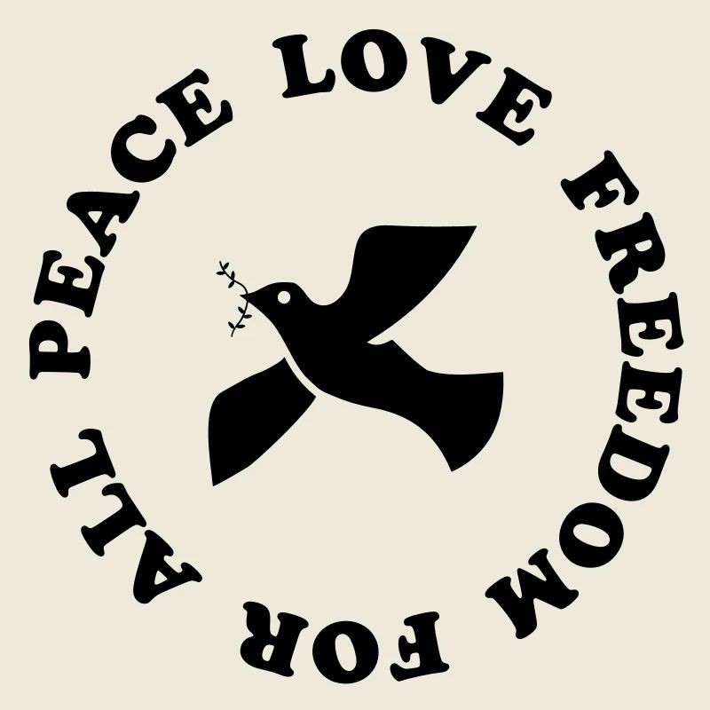 Peace Love Freedom colombe de la paix