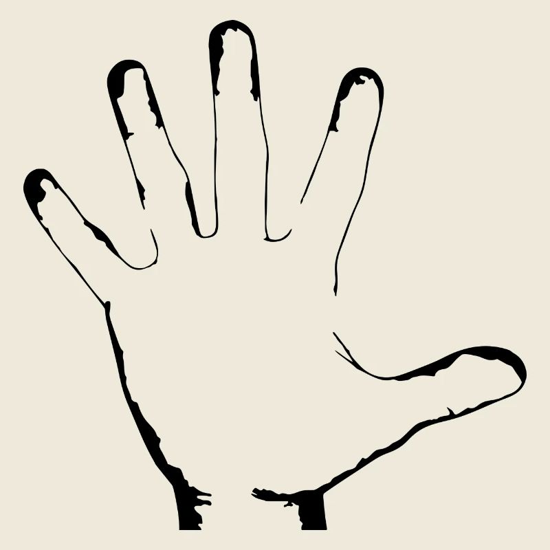 weisse Hand Körper Gliedmaße Geschenk Idee
