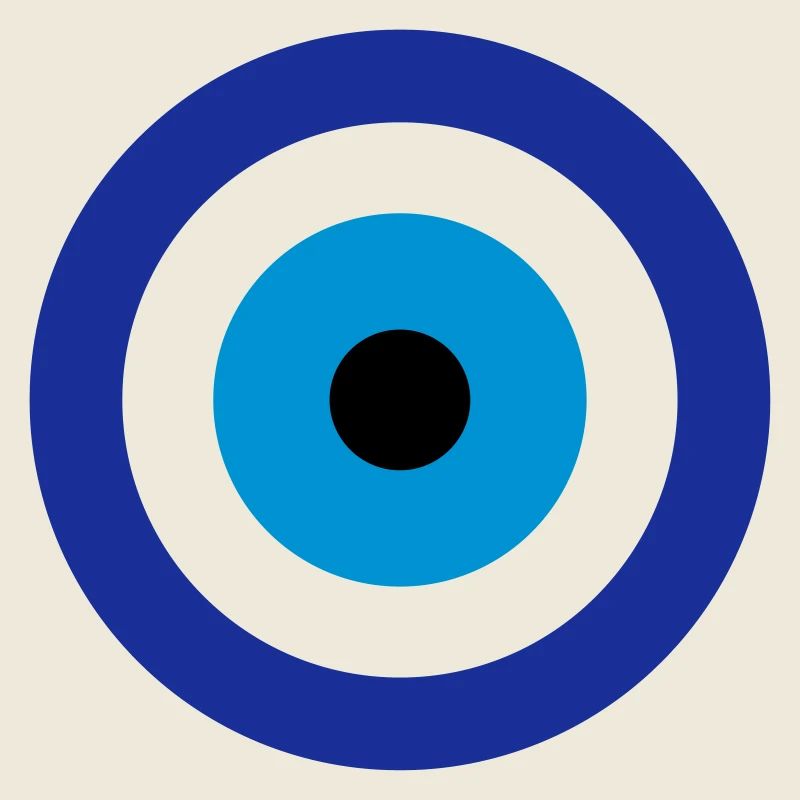 Blaues böses Auge