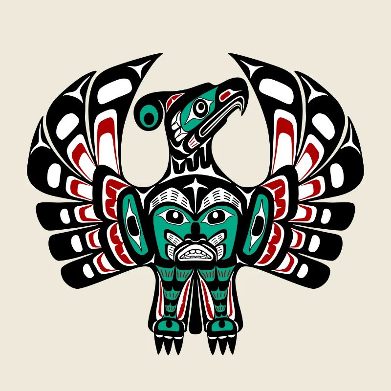 Northwest Pacific coast Haida art Thunderbird