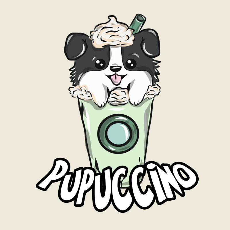 Hund Kaffe Cappuccino