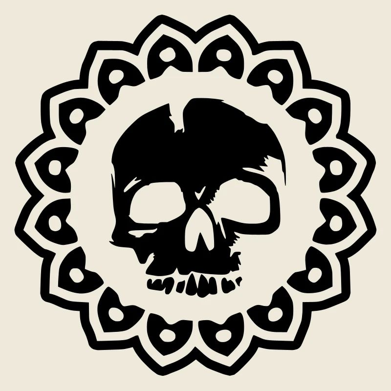 skull kopf totenkopf schädel tattoo biker sticker