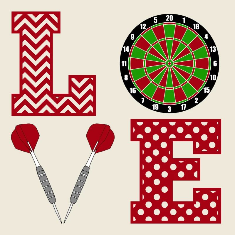 Jeu de fléchettes Love Love Dartboard Arrows Gift