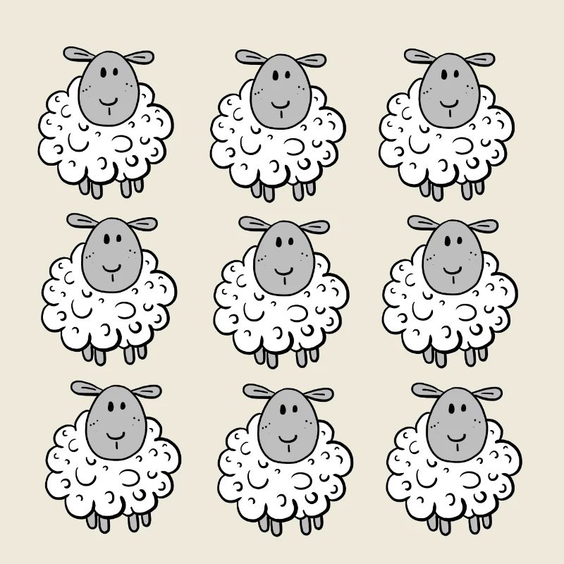 Funny Sheep Herd I Sheep I Sheep I Gift