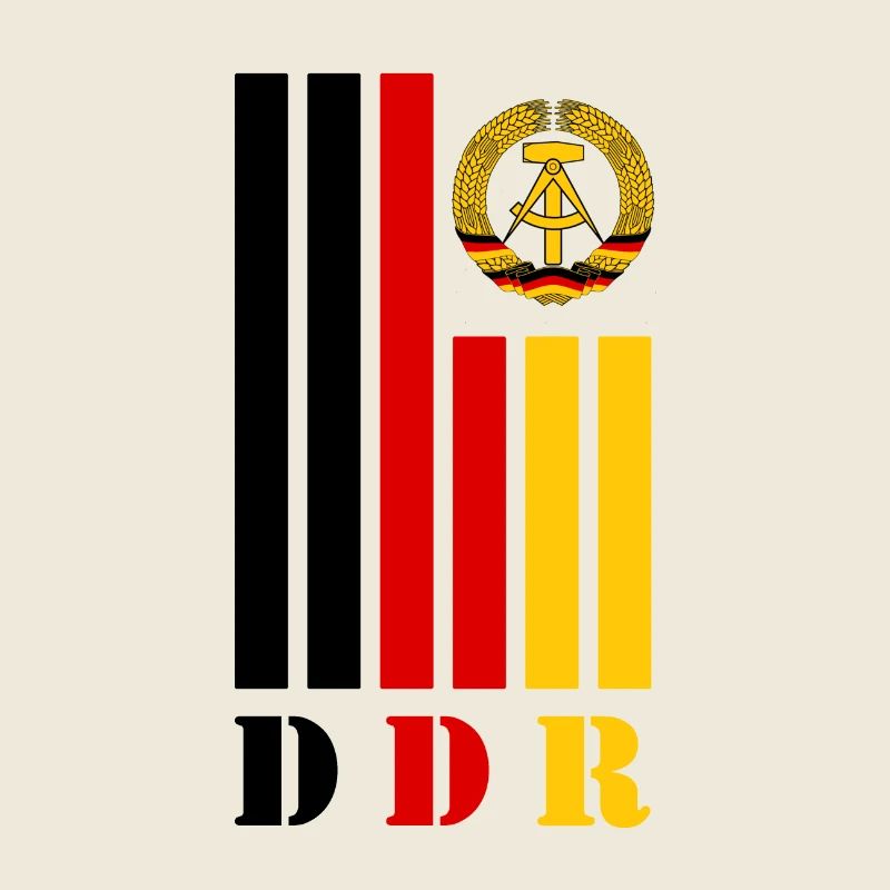 GDR beams with national colours / Gift Ostalgie