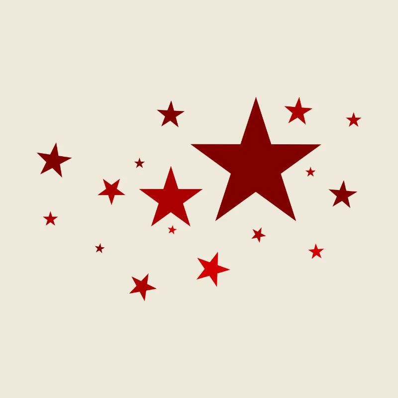 Sterne in Rot