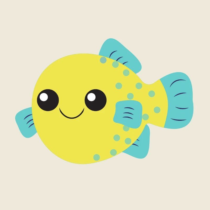 Puffer fish, cute cute fish, ocean,