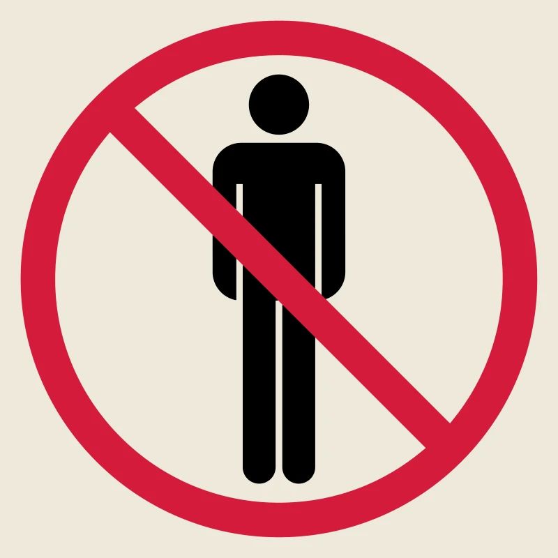 interdit bouclier pas de zone humaine zone pictogr