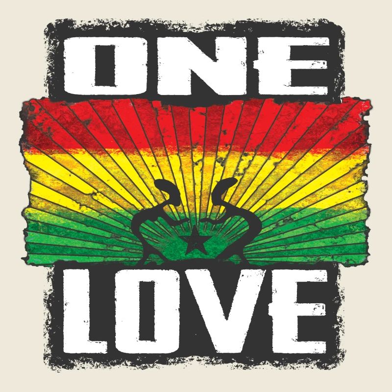 Un amour : le design reggae rastafari