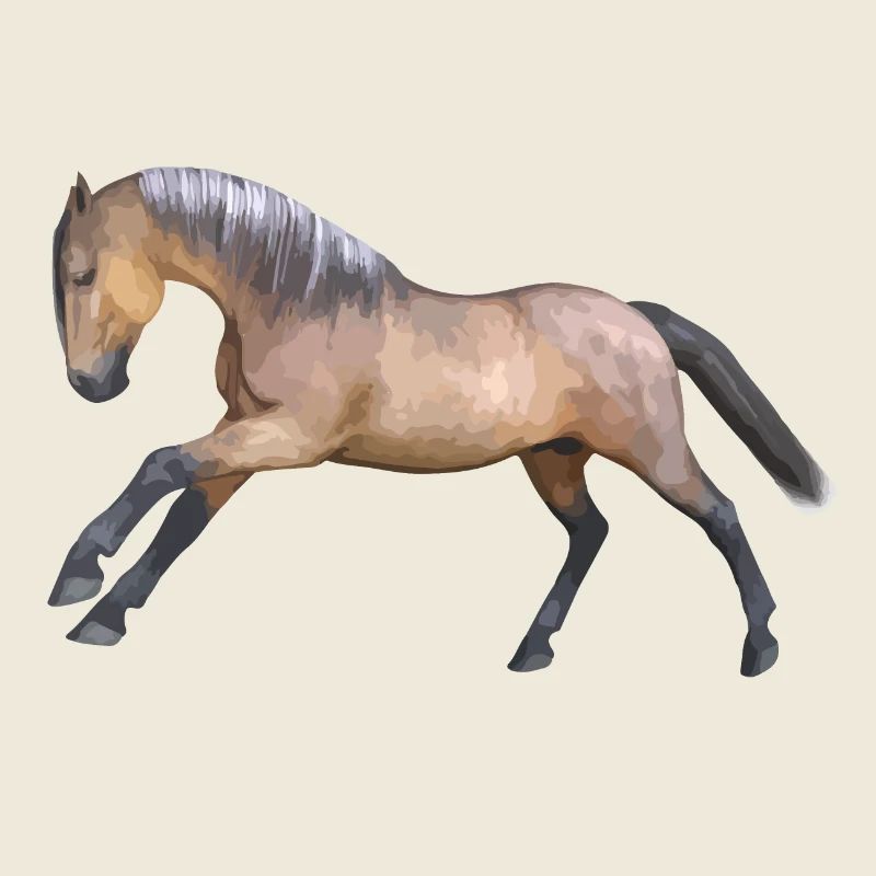 Energisches Galopp-Pferdedesign