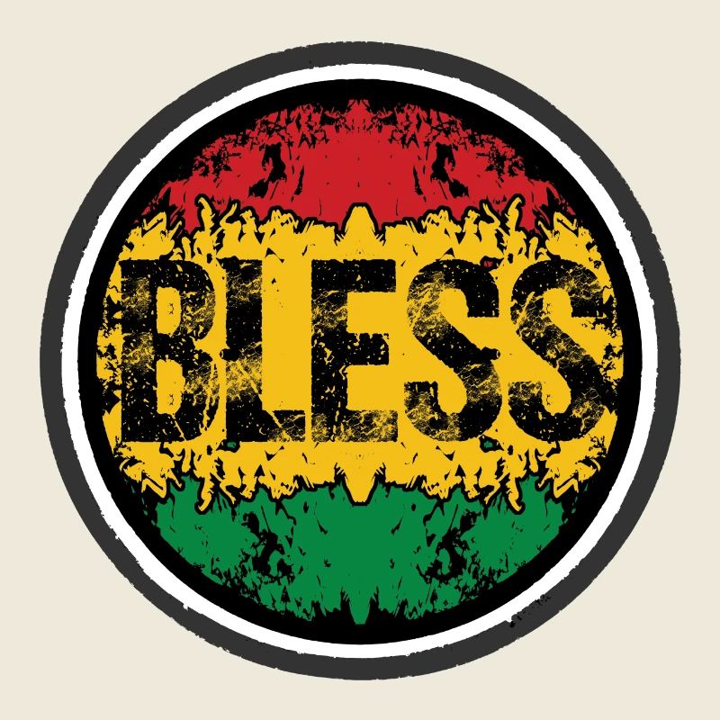 Motif floral rastafari