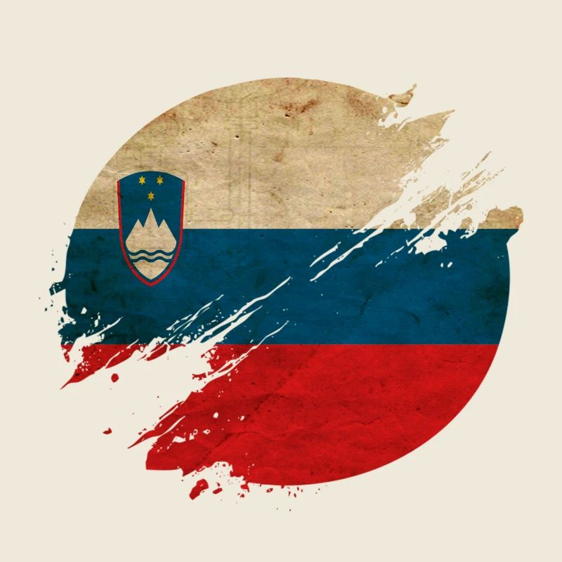 Slovenia vintage circle / flag