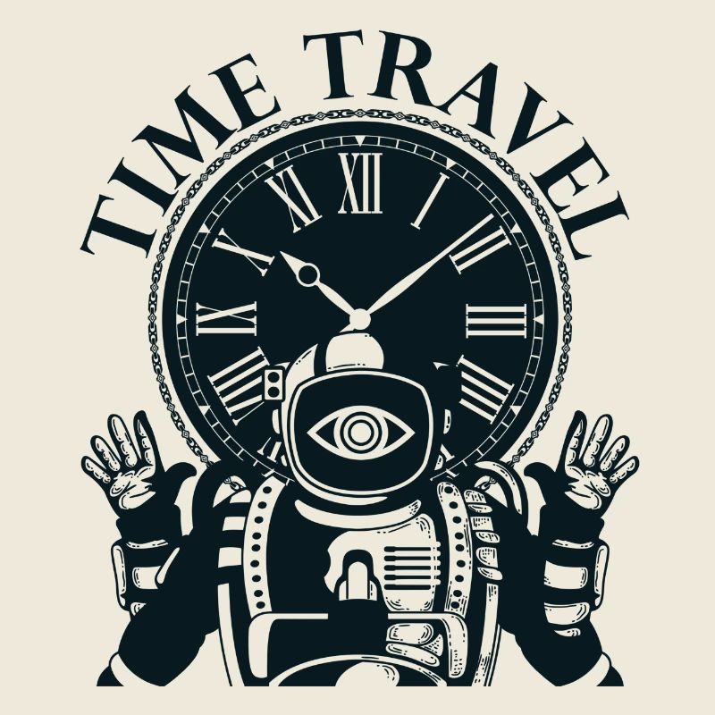 Time travel time machine future Futuristic city