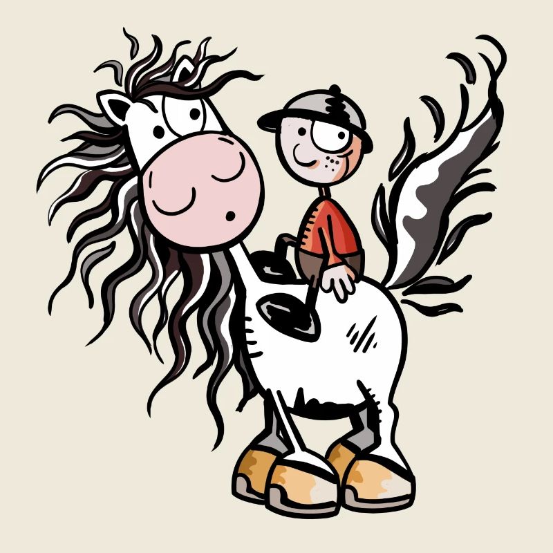 Junge aufm Pferdchen