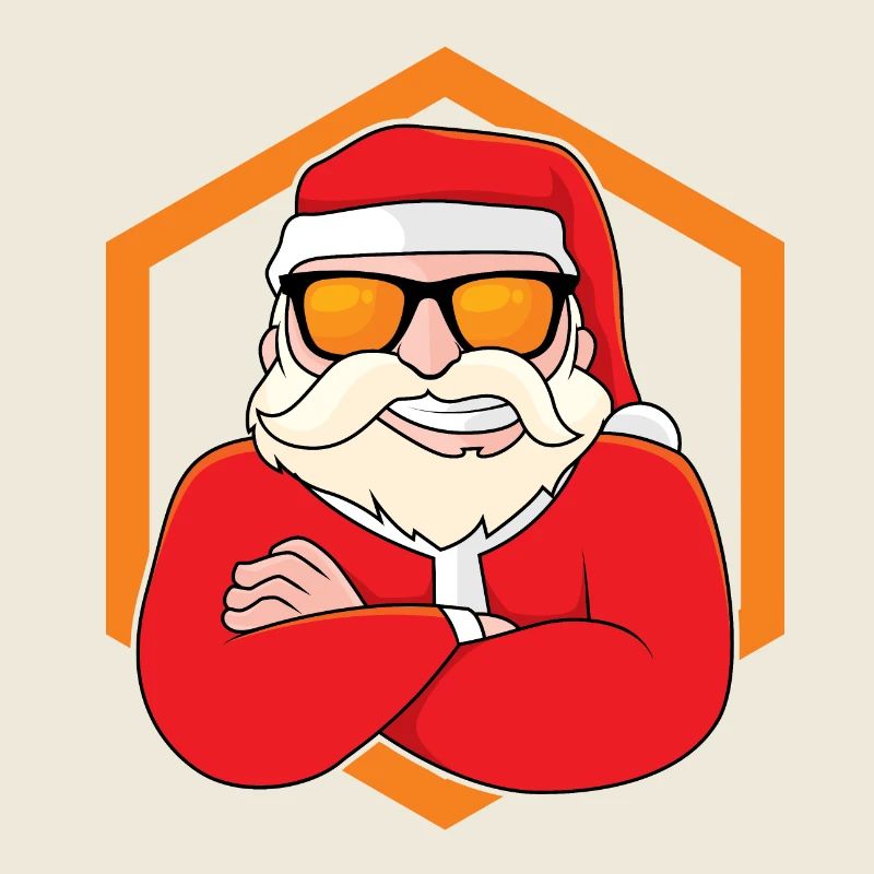 Cooler Weihnachtsmann