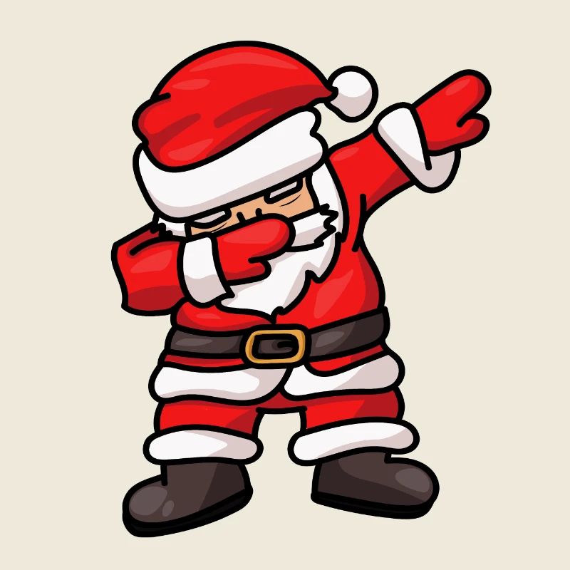 Dabbing Santa Santa Claus Dab Dance