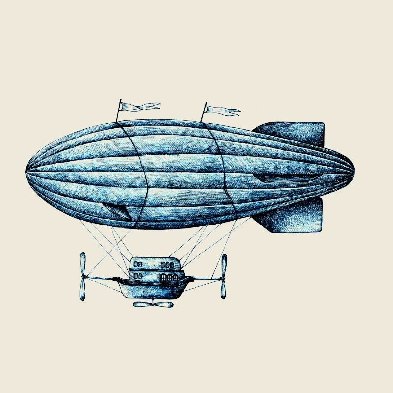 Zeppelin Étoilé Bleue