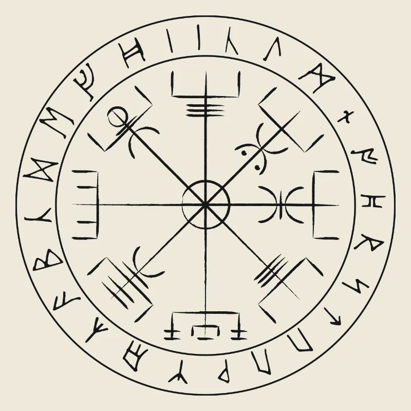Vegvisir Wikinger Symbol