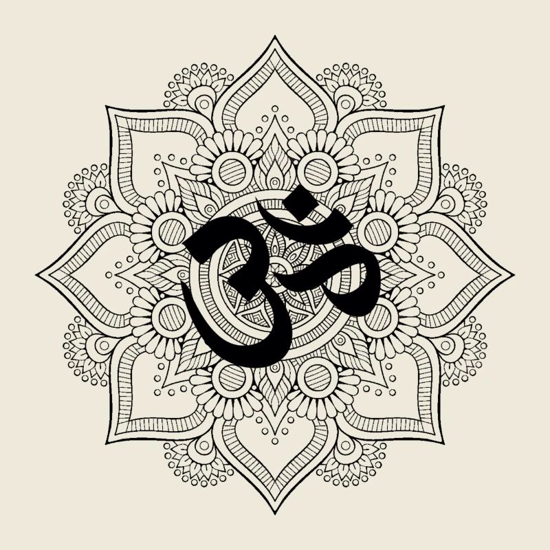 Mandala OM black