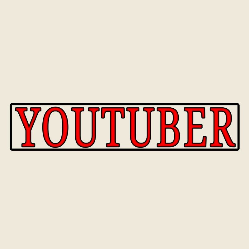Youtuber Schriftzug