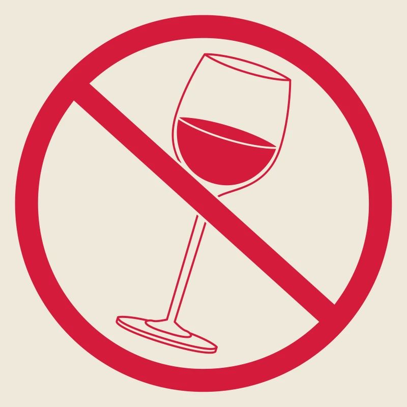 Verboten Schild Wein